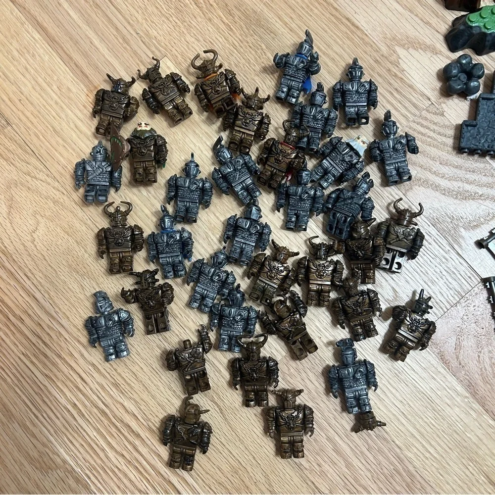 Mega Bloks Dragons Krystal Wars HUGE Lot Bundle Knights Figures Orcs Weapons
